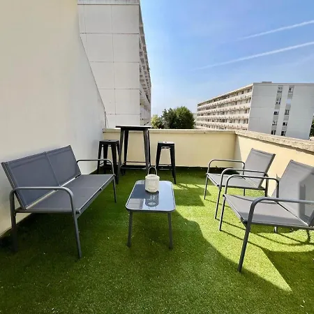 公寓 Le Auguste-terrasse Plein Sud-wifi 凯恩